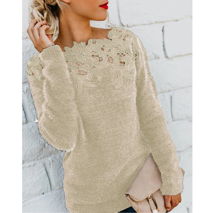 Louisane | Stylish Warm Floral Sweater For Women