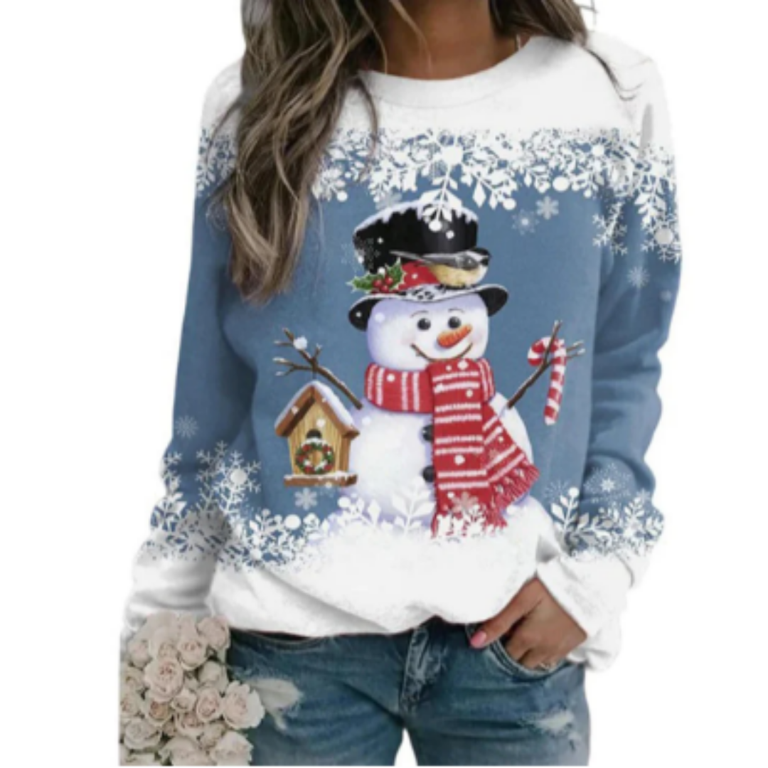 Wynette | Warm Holiday Round Neck Sweater For Women