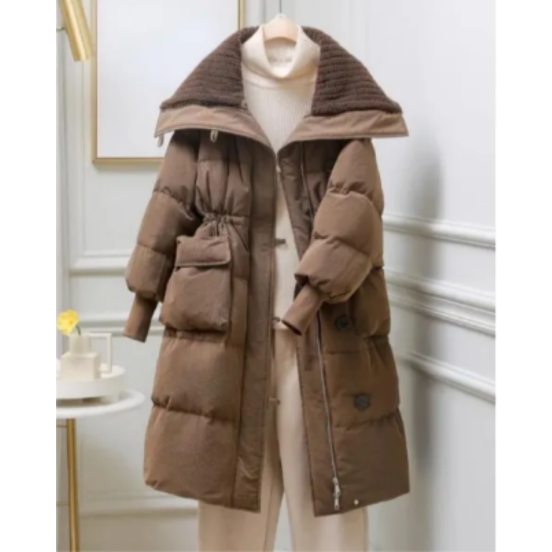 Anaelli | Stylish Winter Warm Long Puffer Jacket For Women