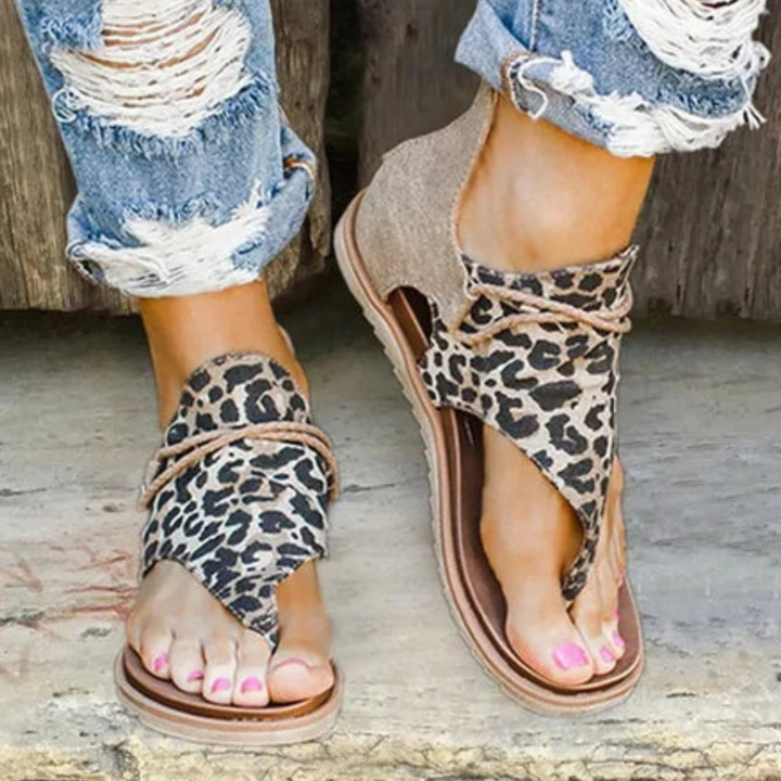 Taleah | Summer Printed Flat Sandals For  Women