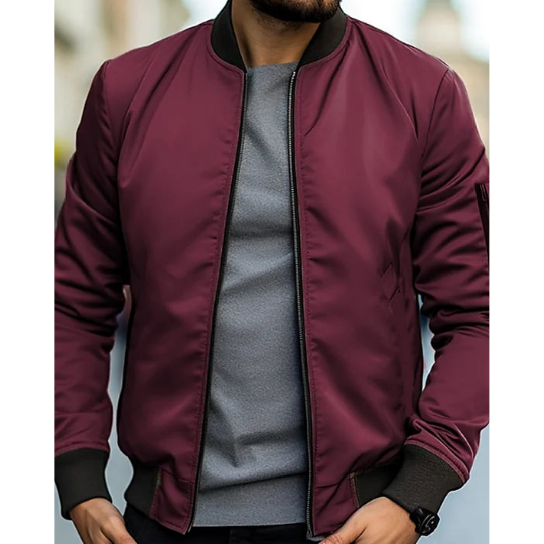 Alraminet | Zipper Bomber Jacket For Men