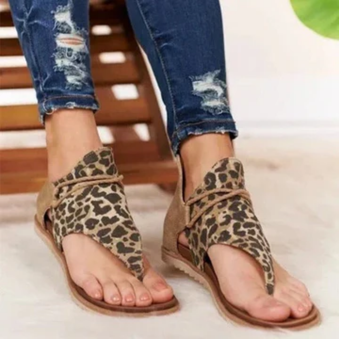 Taleah | Summer Printed Flat Sandals For  Women