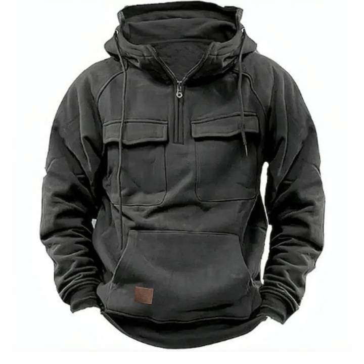 Ponleu | Outdoor Winter Warm Half Zip Hoodie For Men