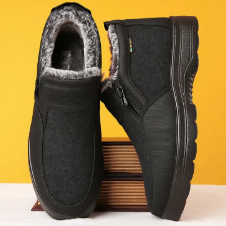 Ascher | Winter Warm Ankle Zip Boots For Men