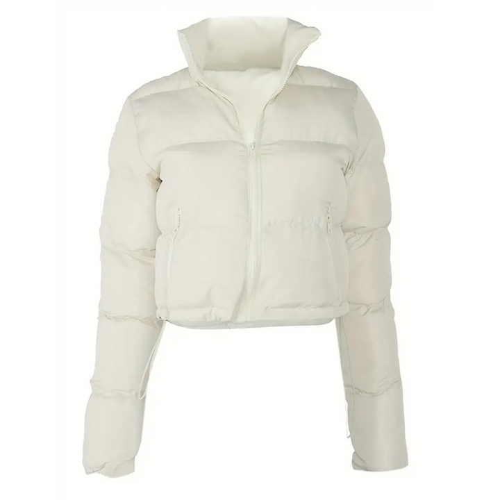 Kairri | Chic Zip Up Cropped Puffer Jacket For Women