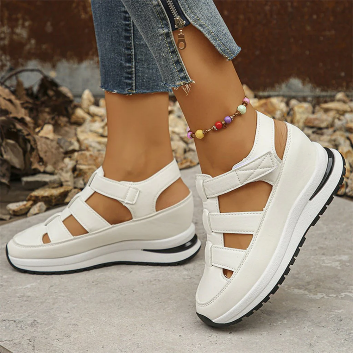 Endora | Orthopedic Closed Toe Gladiator Platform Sandals For Women