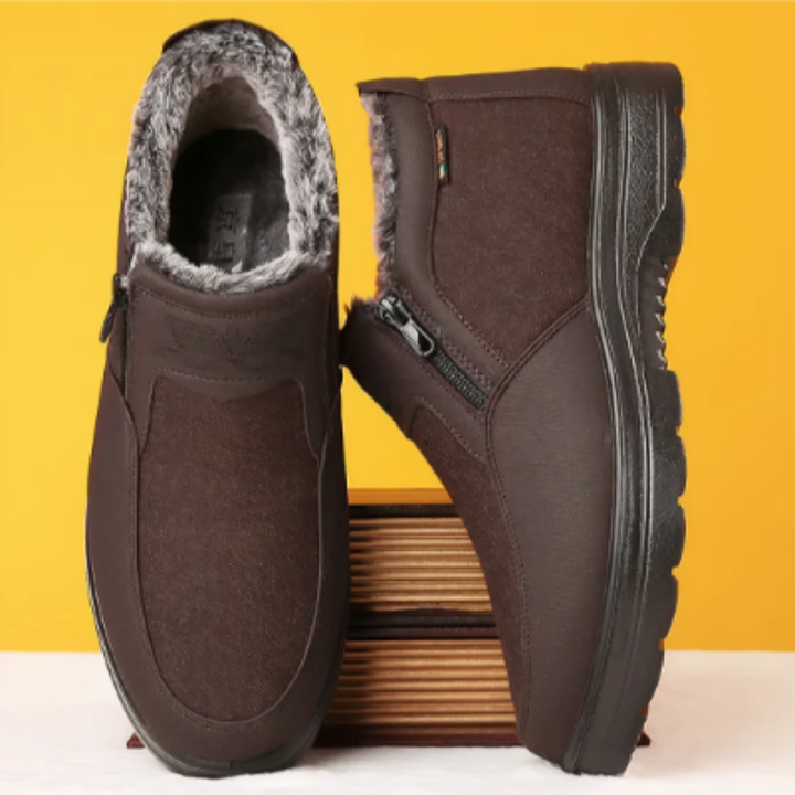 Ascher | Winter Warm Ankle Zip Boots For Men