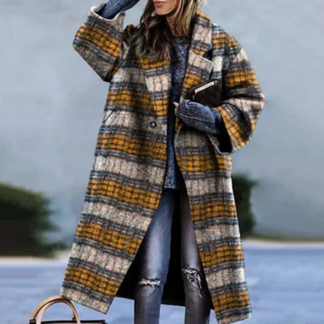 Miria | Stylish Winter Warm Plaid Coat For Women