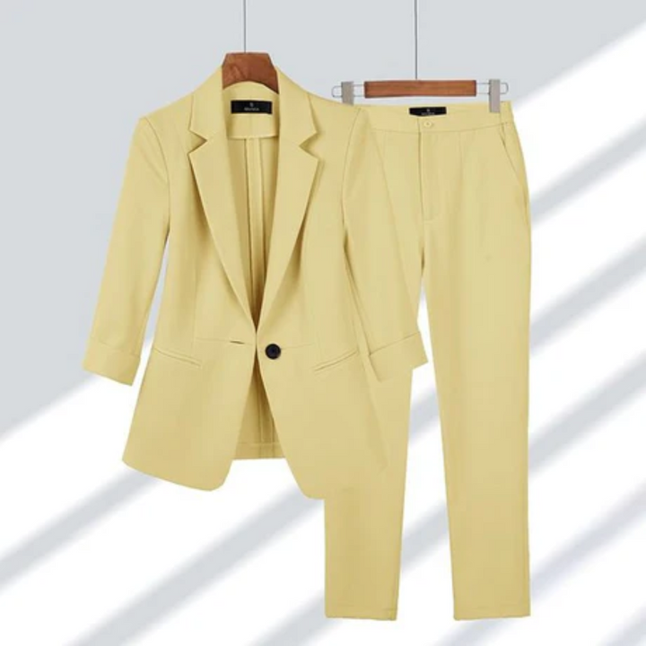 Mayflower | Elegant Work Pants And Blazer Set For Women