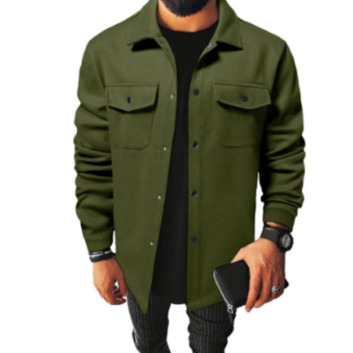 Solanio | Casual Comfortable Button Down Jacket For Men