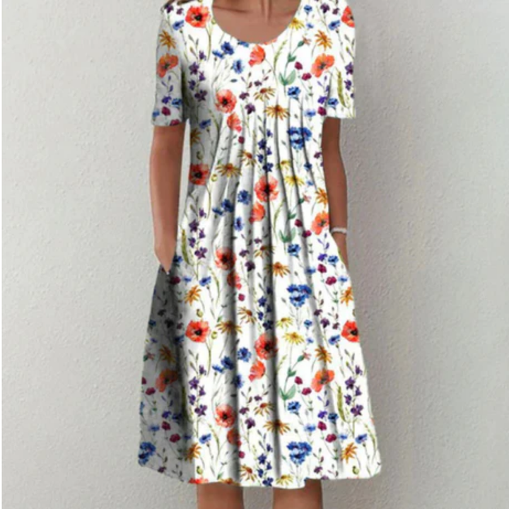 Ohana | Floral Summer Midi Dress For Women