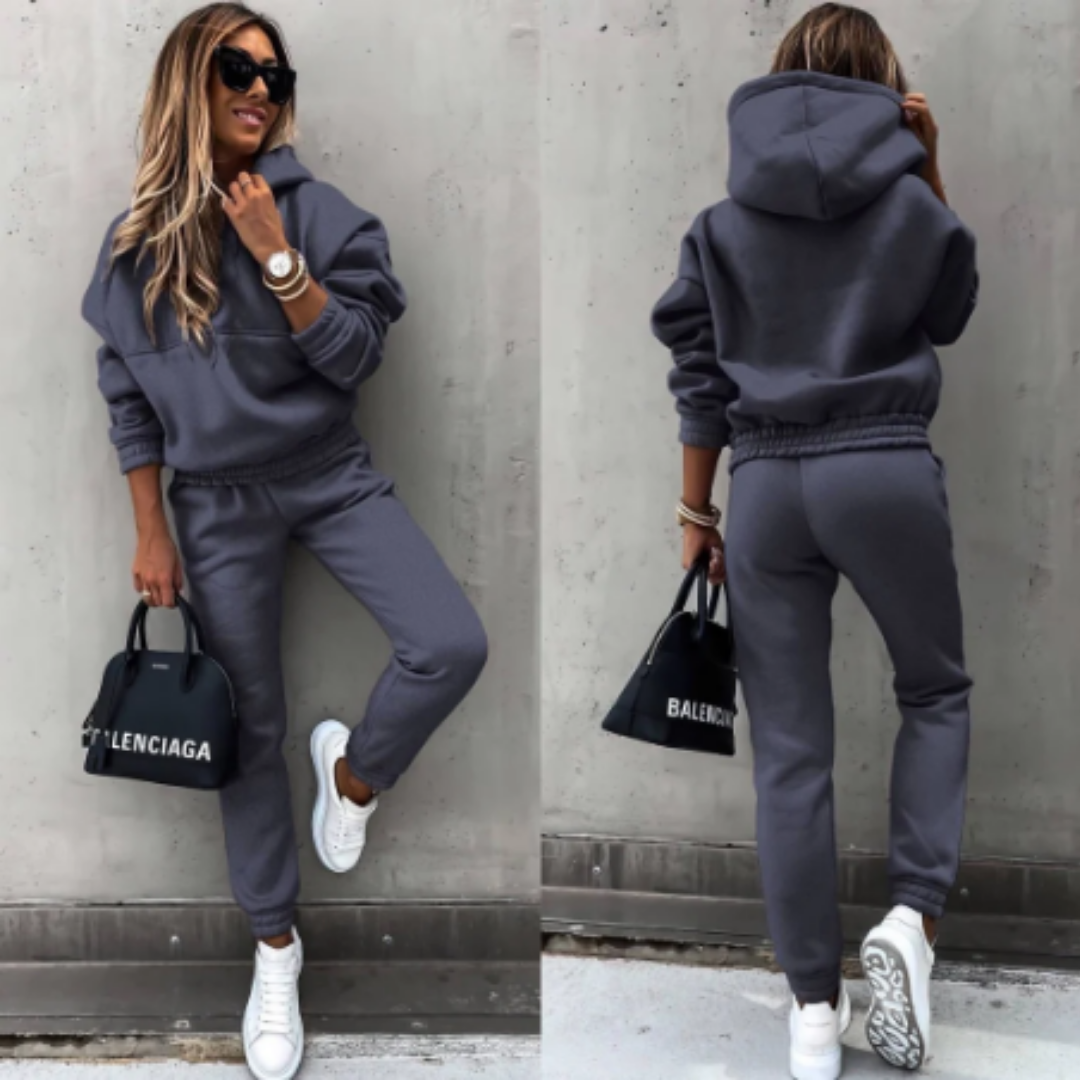 Tanya | Comfortable Sporty Pants And Hoodie Set For Women