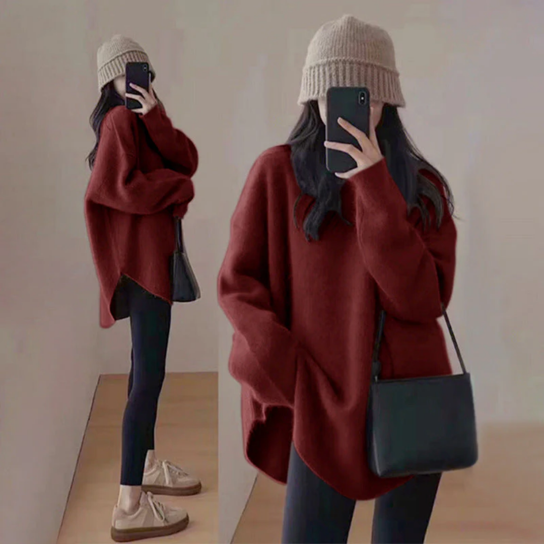 Lova | Casual Warm Oversized Knitted Sweater For Women