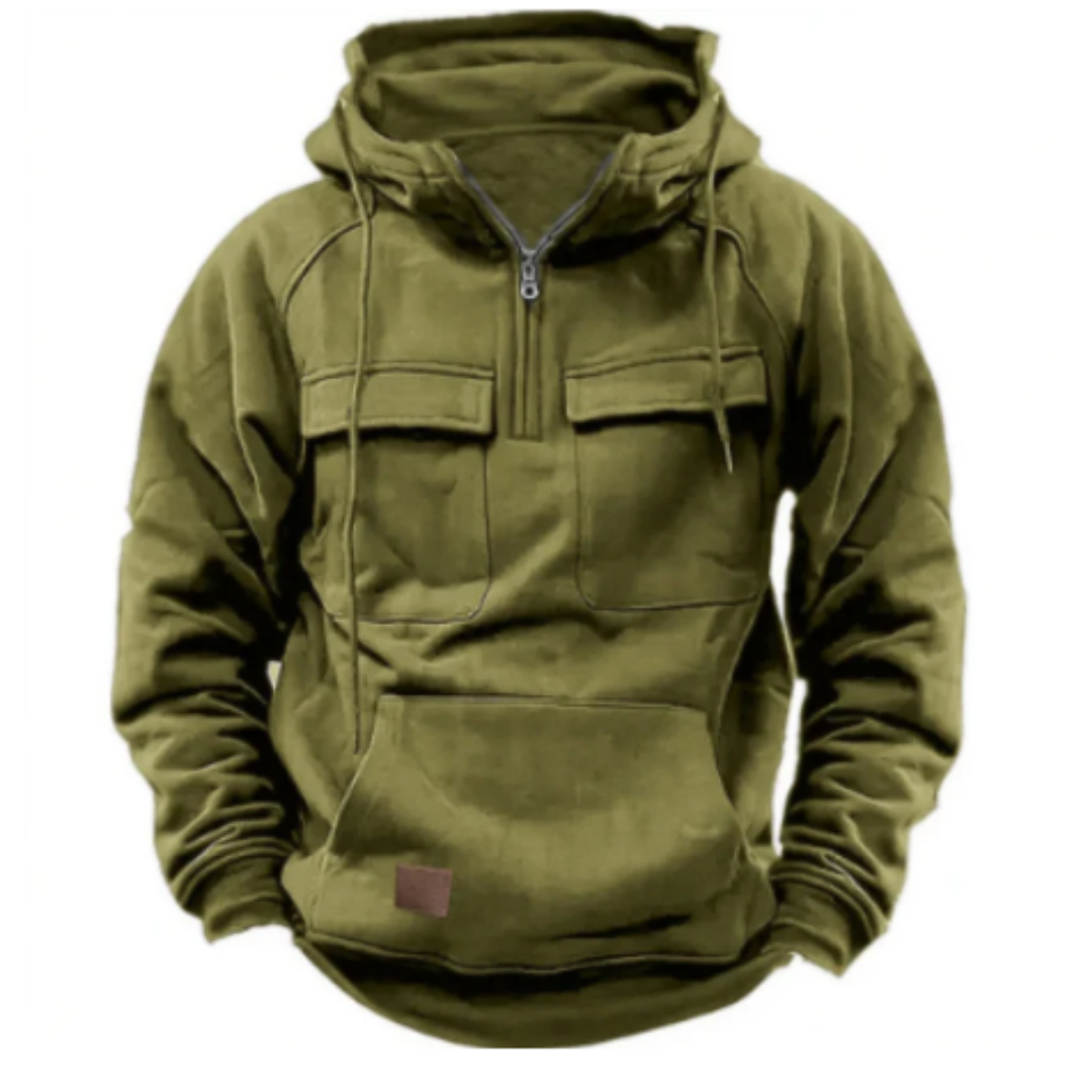 Ponleu | Outdoor Winter Warm Half Zip Hoodie For Men