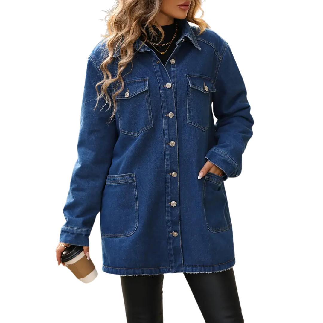 Iselda | Classic Oversized Button Down Jacket For Women