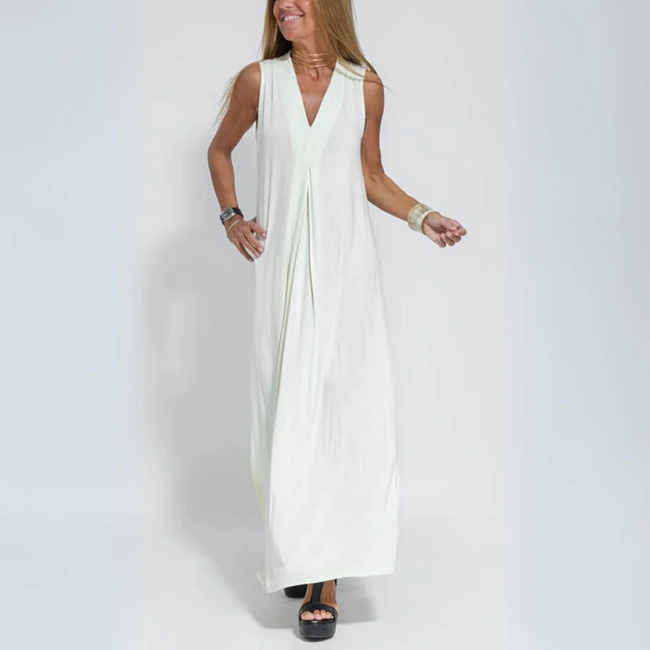 Gadar | Summer V Neck Maxi Dress With Long Cover Up For Women