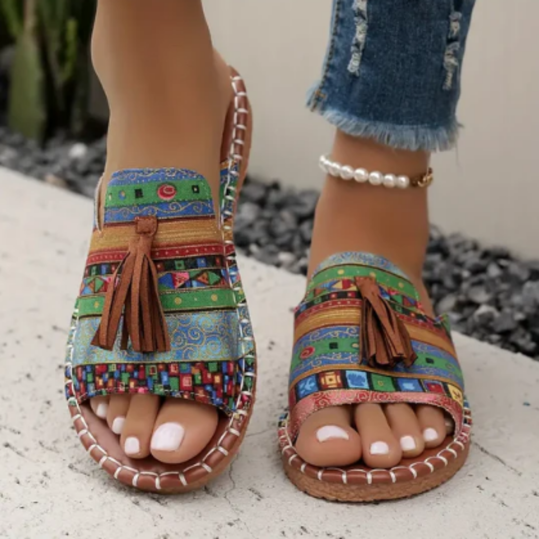 Darna | Orthopedic Bohemian Pattern Sandals For Women