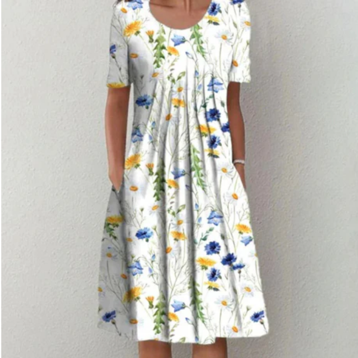 Ohana | Floral Summer Midi Dress For Women