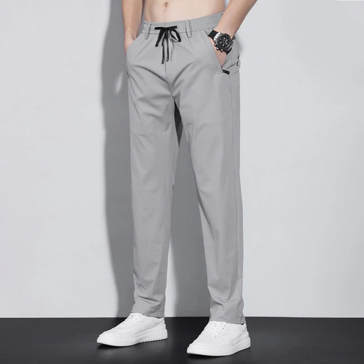 Wesley | Casual Straight Cut Drawstring Pants For Men