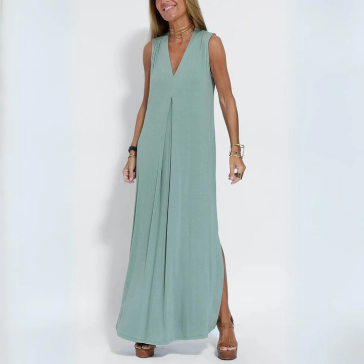 Gadar | Summer V Neck Maxi Dress With Long Cover Up For Women