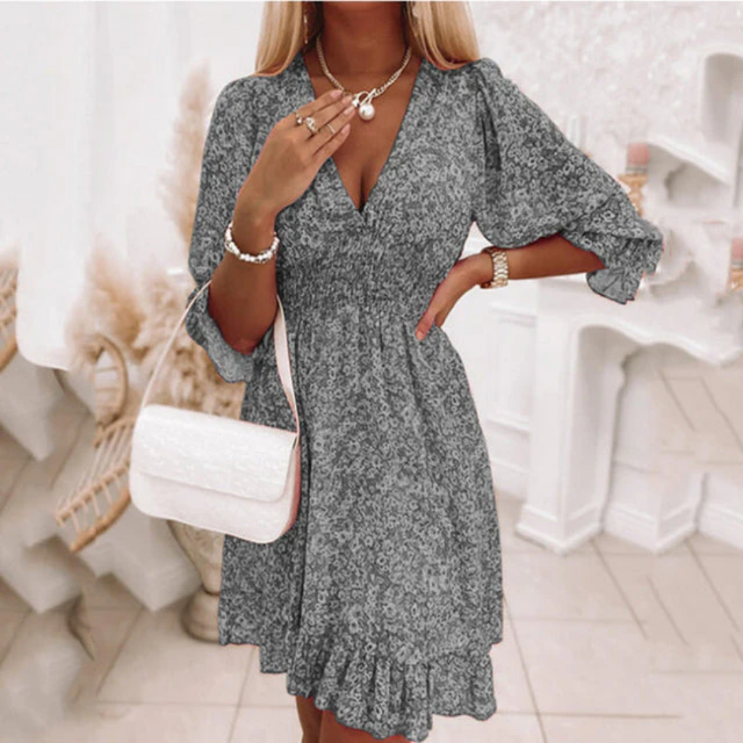 Elizabeth | V Neck Summer Mini Dress For Women