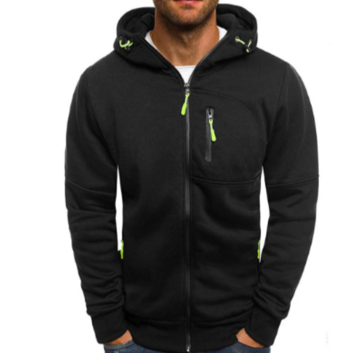 Xandron | Casual Warm Zip Up Hooded Jacket For Men