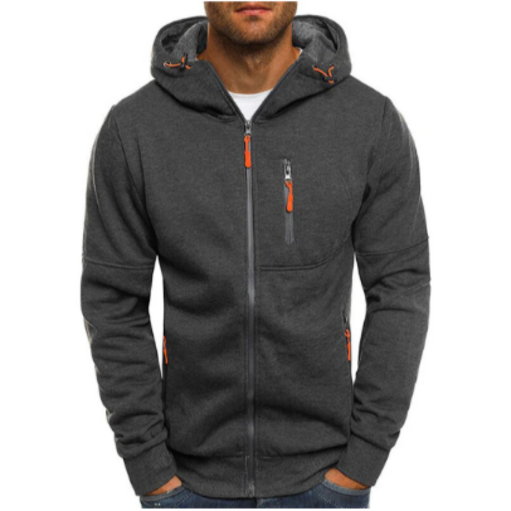 Xandron | Casual Warm Zip Up Hooded Jacket For Men