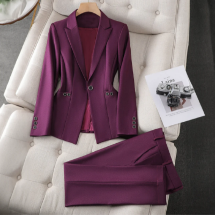 Zuzita | Formal Work Pants And Blazer Set For Women