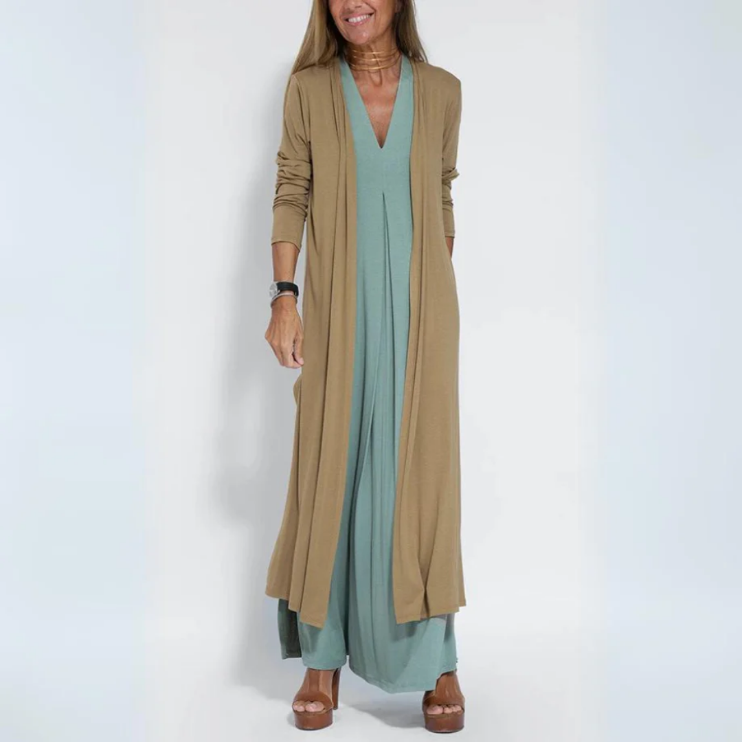 Gadar | Summer V Neck Maxi Dress With Long Cover Up For Women