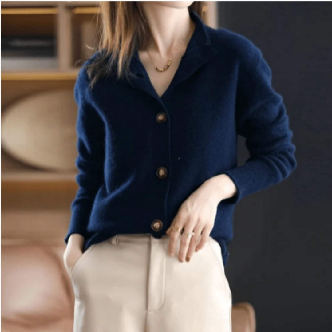 Yrsa | Casual Winter Warm Button Down Cardigan For Women