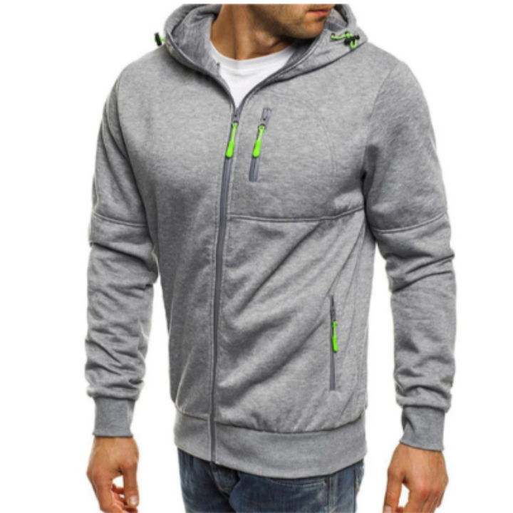 Xandron | Casual Warm Zip Up Hooded Jacket For Men