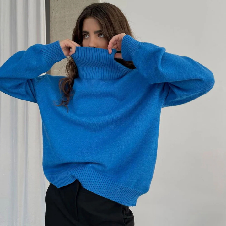 Myra | Casual Warm Oversized Turtle Neck Sweater For Women