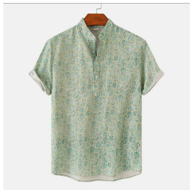 Asher | Printed Summer Polo For Men