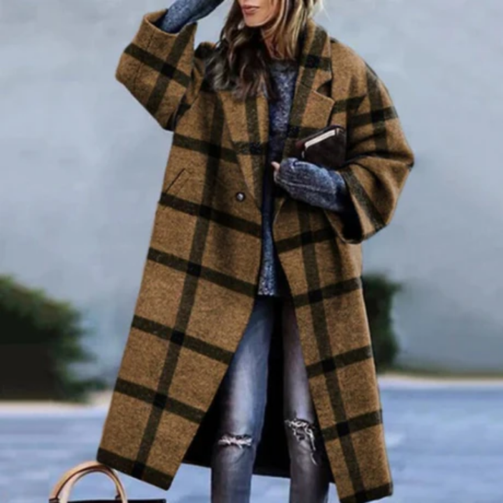 Miria | Stylish Winter Warm Plaid Coat For Women