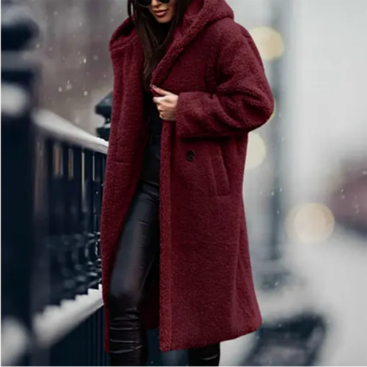 Sorella | Comfortable Winter Warm Long Hooded Jacket For Women