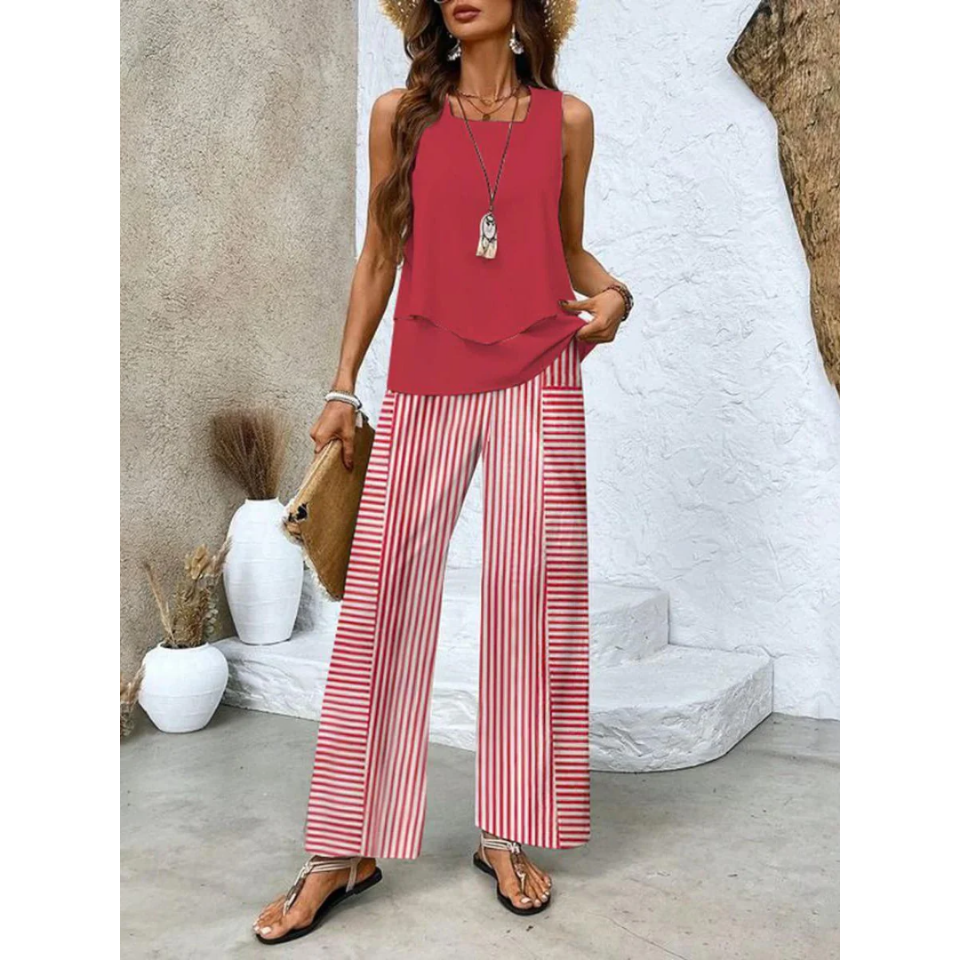 Ulli | Summer Beach Pants And Top Set For Women