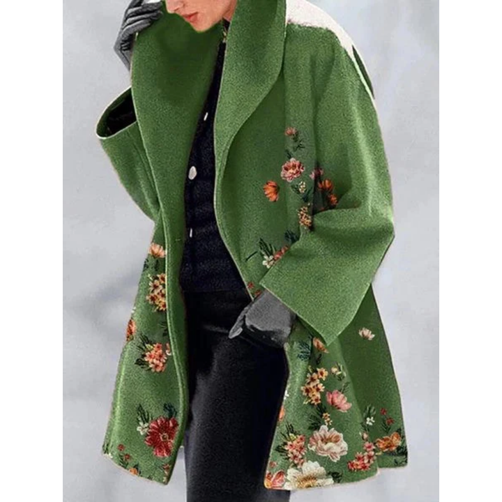 Lisalla | Classy Warm Vintage Floral Coat For Women