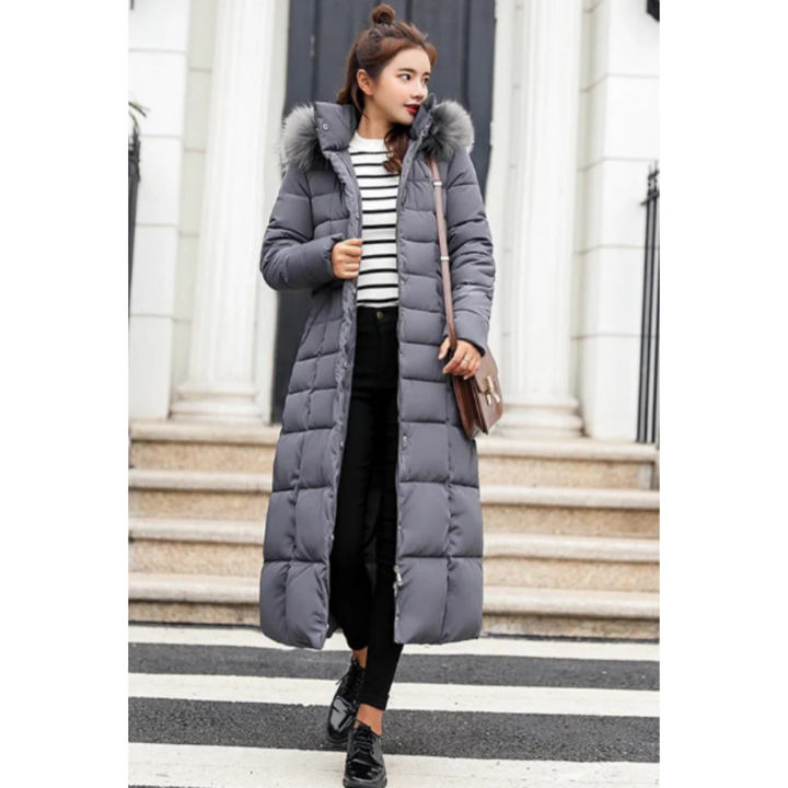 Wynetta | Winter Warm Button Down Long Parka Jacket For Women