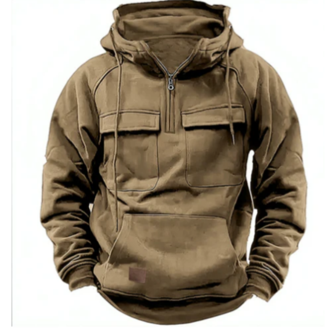 Brown | Winter Warm Outdoor Tactical Hoodie For Men