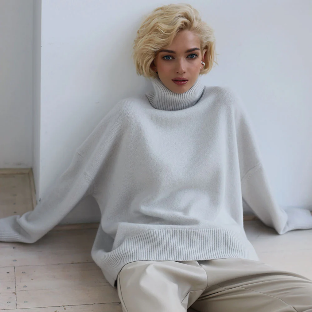 Myra | Casual Warm Oversized Turtle Neck Sweater For Women