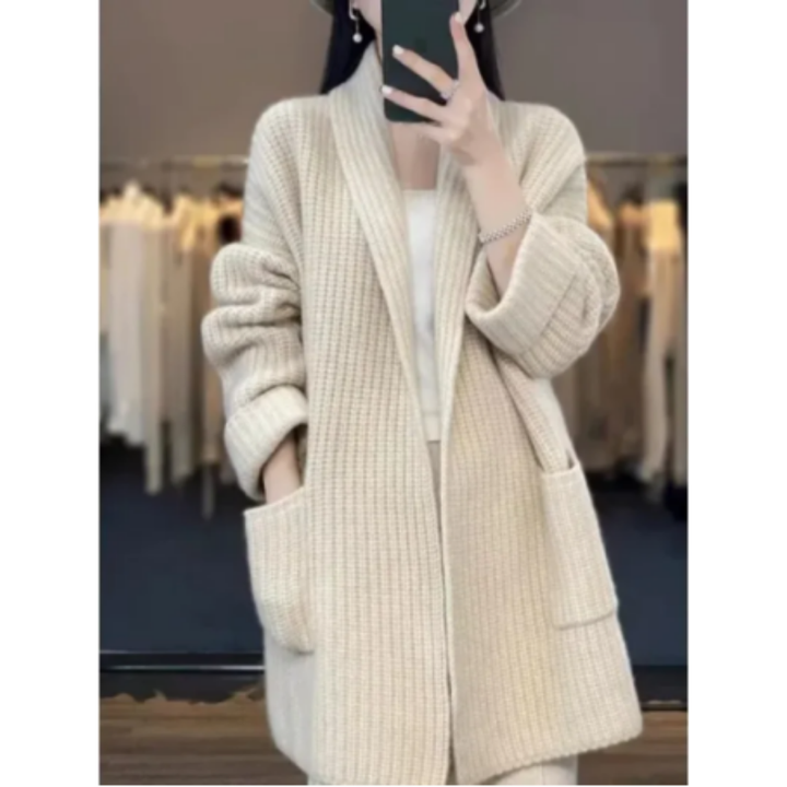 Trishia | Warm Comfortable Long Knitted Cardigan For Women