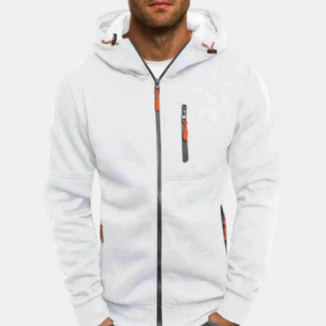 Xandron | Casual Warm Zip Up Hooded Jacket For Men