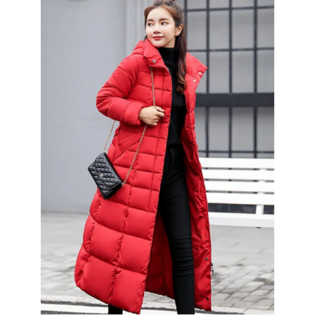 Wynetta | Winter Warm Button Down Long Parka Jacket For Women