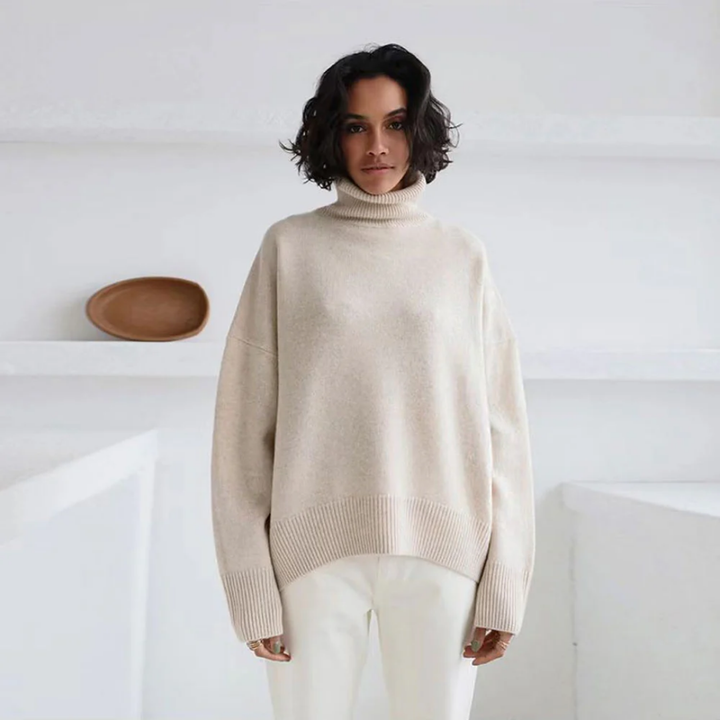 Myra | Casual Warm Oversized Turtle Neck Sweater For Women