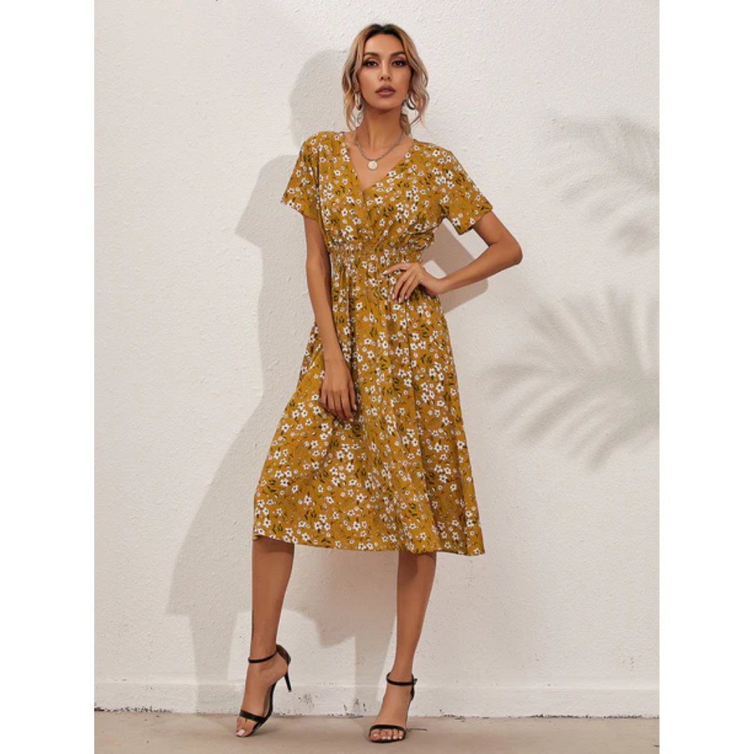 Stazie | Summer Floral Midi Dress For Women