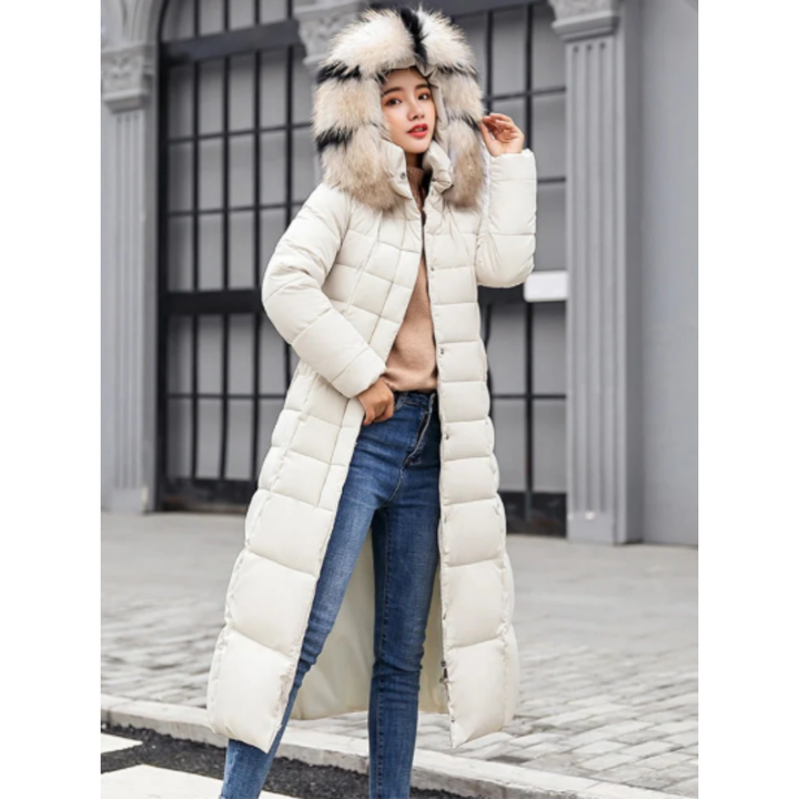 Wynetta | Winter Warm Button Down Long Parka Jacket For Women