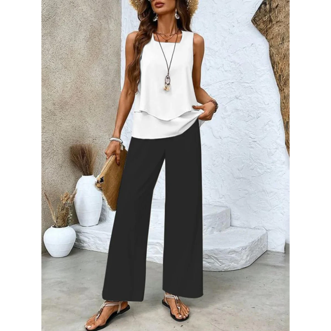 Ulli | Summer Beach Pants And Top Set For Women