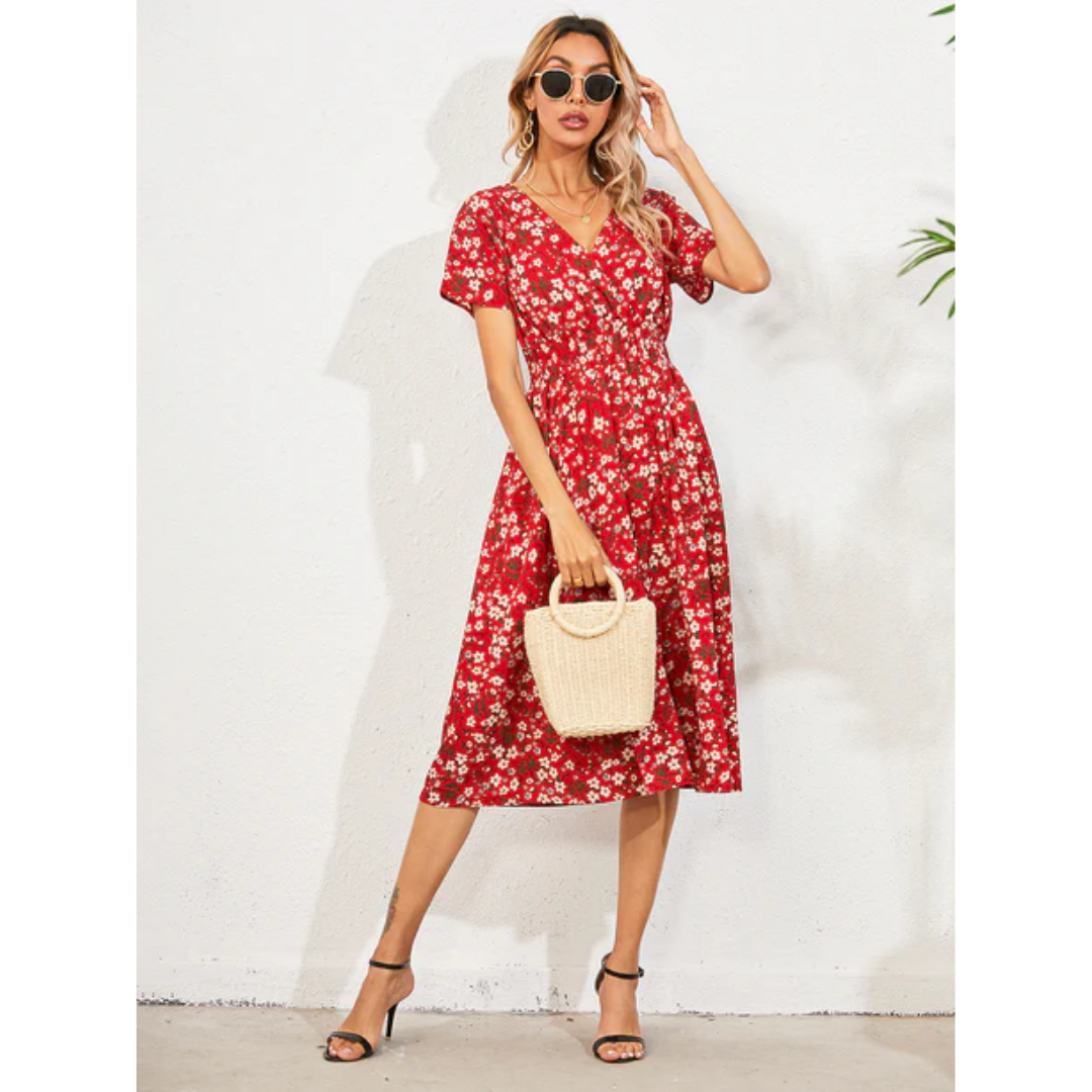 Stazie | Summer Floral Midi Dress For Women