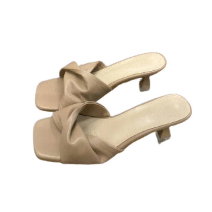 Diona | Elegant Twisted Strap Orthopedic Heel Sandals For Women