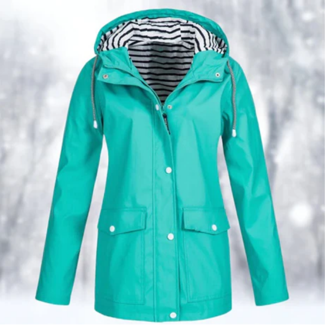 Kaysy | Hooded Waterproof Rain Jacket For Women